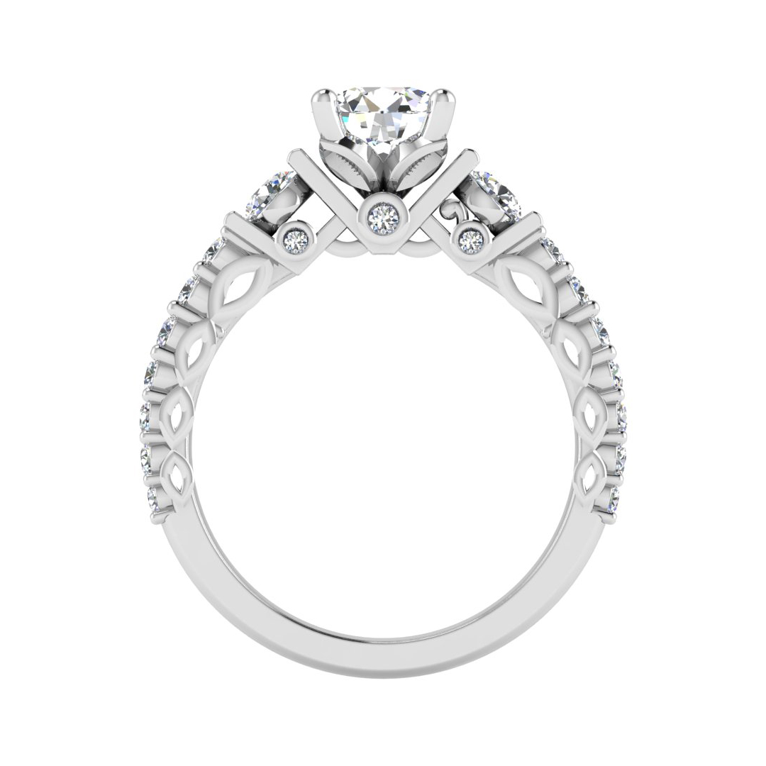 Paislee Accented Engagement Ring